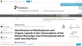 
                            12. Frontiers | Identification of Metallophores and Organic Ligands in the ...