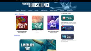 
                            7. Frontiers in Bioscience: A virtual library of medicine
