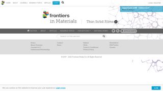 
                            4. Frontiers in Materials | Thin Solid Films