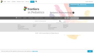 
                            5. Frontiers in Pediatrics | Pediatric Pulmonology