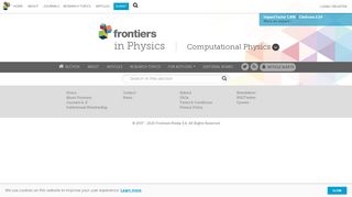 
                            13. Frontiers in Physics | Computational Physics