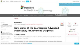 
                            12. Frontiers | New views of the glomerulus: advanced microscopy for ...