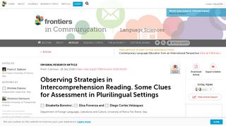 
                            9. Frontiers | Observing Strategies in Intercomprehension Reading ...