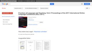 
                            13. Frontiers of Language and Teaching, Vol.2: Proceedings of the 2011 ...