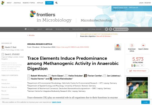 
                            13. Frontiers | Trace Elements Induce Predominance among ...