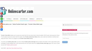 
                            7. Frontier.yahoo.com : Yahoo Frontier Email Login - Frontier Yahoo Mail ...