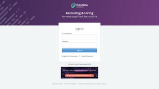 
                            3. Frontline Applicant Tracking Login - District 91