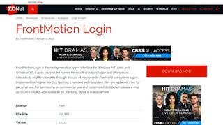 
                            12. FrontMotion Login Download | ZDNet - ZDNet Downloads