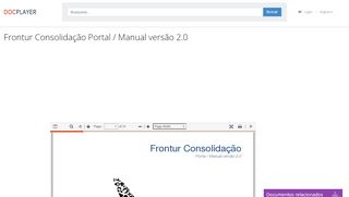 
                            13. Frontur Consolidação Portal / Manual versão PDF - DocPlayer.com.br