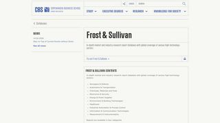 
                            4. Frost & Sullivan | CBS - Copenhagen Business School