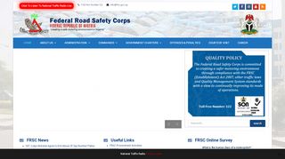 
                            7. FRSC Official Website – Creating Safe Road in Nigeria