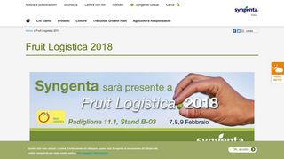 
                            11. Fruit Logistica 2018 | Syngenta Italia