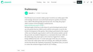 
                            8. fruitmoney — Steemit