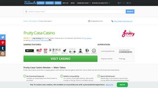 
                            8. Fruity Casa Casino Online: Games, Bonuses, Info - Keytocasino