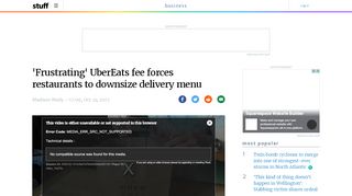 
                            6. 'Frustrating' UberEats fee forces restaurants to downsize delivery ...