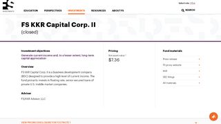 
                            11. FS Investment Corporation III | FS Investments