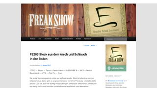 
                            9. FS203 Stock aus dem Arsch und Schlauch in den Boden | Freak Show