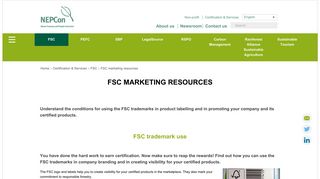 
                            9. FSC marketing resources | Nature Economy and People Connected