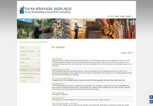 
                            11. FSC Websites - Swampdancer Resources: Forest Stewardship ...