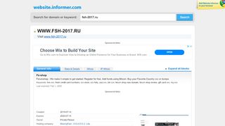 
                            2. fsh-2017.ru at WI. Just a moment please... - Website Informer