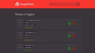 
                            9. fshare.vn passwords - BugMeNot