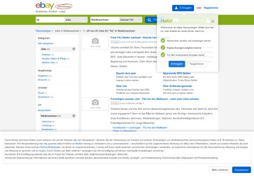 
                            11. Fsj, Jobs in Niedersachsen | eBay Kleinanzeigen