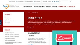 
                            3. FSMB | USMLE Step 3