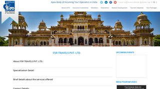 
                            8. fsr travels pvt. ltd. - Welcome to IATO...