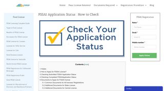 
                            8. FSSAI Application Status : How to Check - FSSAI Food license