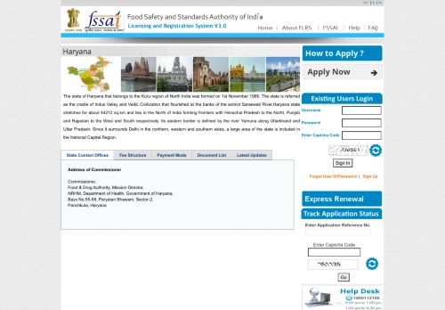 
                            1. FSSAI-(Haryana)-Information about Food Safety Department
