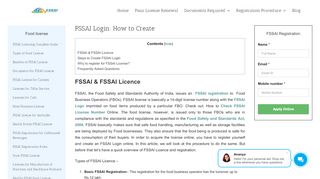 
                            5. FSSAI Login: How to Create - FSSAI Food license