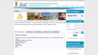 
                            1. FSSAI-(Punjab)-Information about Food Safety Department