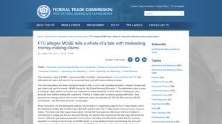 
                            7. FTC alleges MOBE tells a whale of a tale with misleading money ...