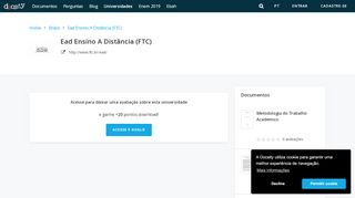 
                            10. Ftc Ead-Faculdade de Tecnologia e Ciências Ensino a Distância ()