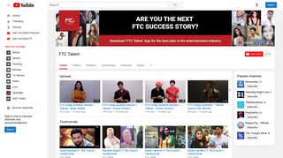 
                            2. FTC Talent - YouTube