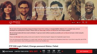 
                            8. FTP 530 Login Failed | Change password Status: Failed - Community ...