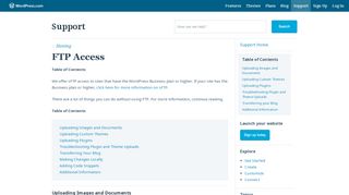 
                            11. FTP Access — Support — WordPress.com