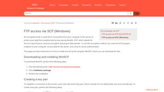 
                            5. FTP access via SCP (Windows) - EPiServer Webhelp