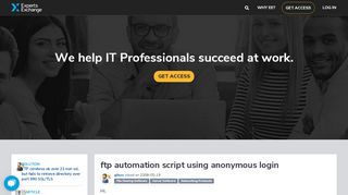 
                            1. ftp automation script using anonymous login - Experts Exchange