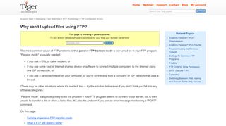 
                            7. FTP Connection Errors | Tiger Technologies Support