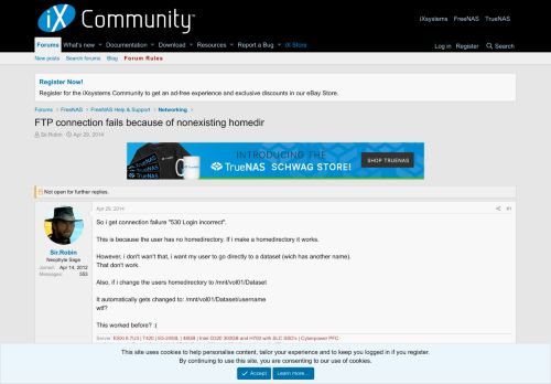 
                            7. FTP connection fails because of nonexisting homedir | FreeNAS ...