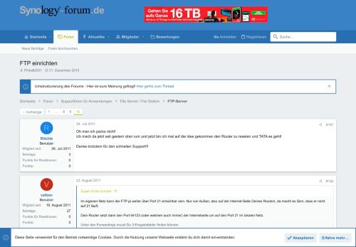 
                            10. FTP einrichten - Seite 18 - Synology Forum