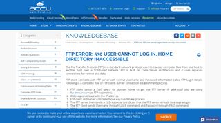 
                            8. FTP Error: 530 User cannot log in, home directory inaccessible ...