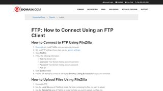 
                            11. FTP: How to Connect Using an FTP Client - Domain.com