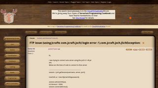 
                            11. FTP issue (using Jcrafts com.jcraft.jsch) login error :1,com ...