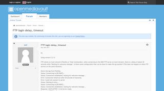 
                            13. FTP login delay, timeout - General - openmediavault