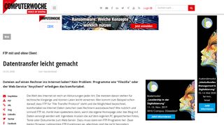 
                            6. FTP mit und ohne Client: Datentransfer leicht gemacht - Computerwoche