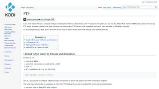 
                            1. FTP - Official Kodi Wiki