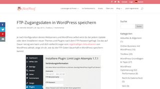 
                            3. FTP-Passwort in WordPress speichern für Updates & Plugins