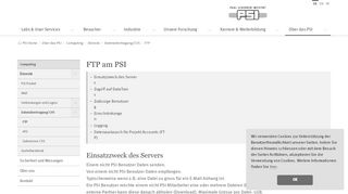 
                            10. FTP | Paul Scherrer Institut (PSI)